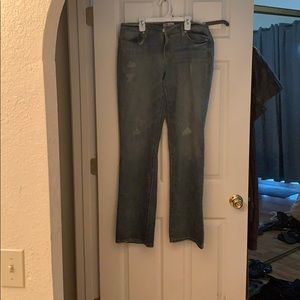 Lei bootcut worn looking jeans